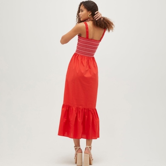 Hill House Anjuli Nap Dress in Poppy Red - Picture 2 of 2